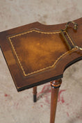 Load image into Gallery viewer, Vintage Weiman Leather Top Tea Table
