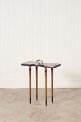 Load image into Gallery viewer, Vintage Weiman Leather Top Tea Table

