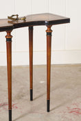 Load image into Gallery viewer, Vintage Weiman Leather Top Tea Table
