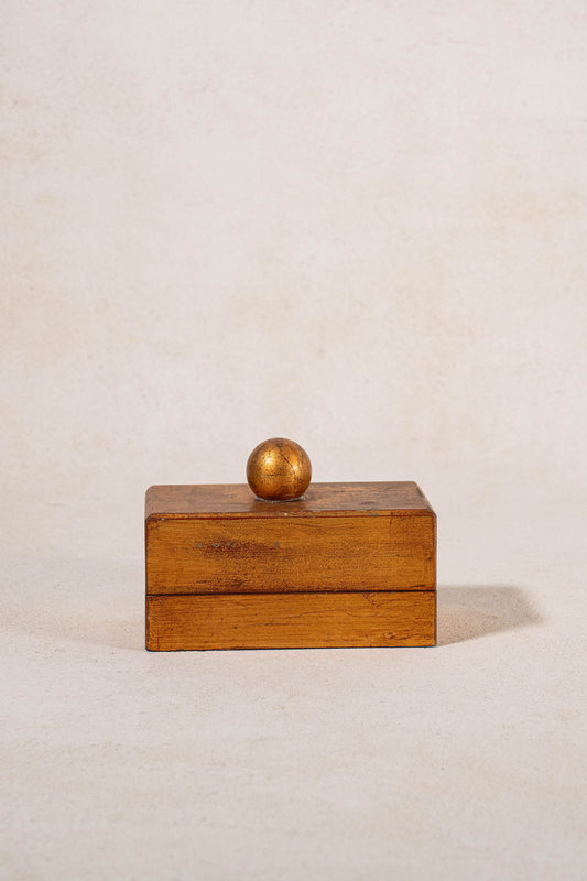 Vintage Gilt Lidded Trinket Box