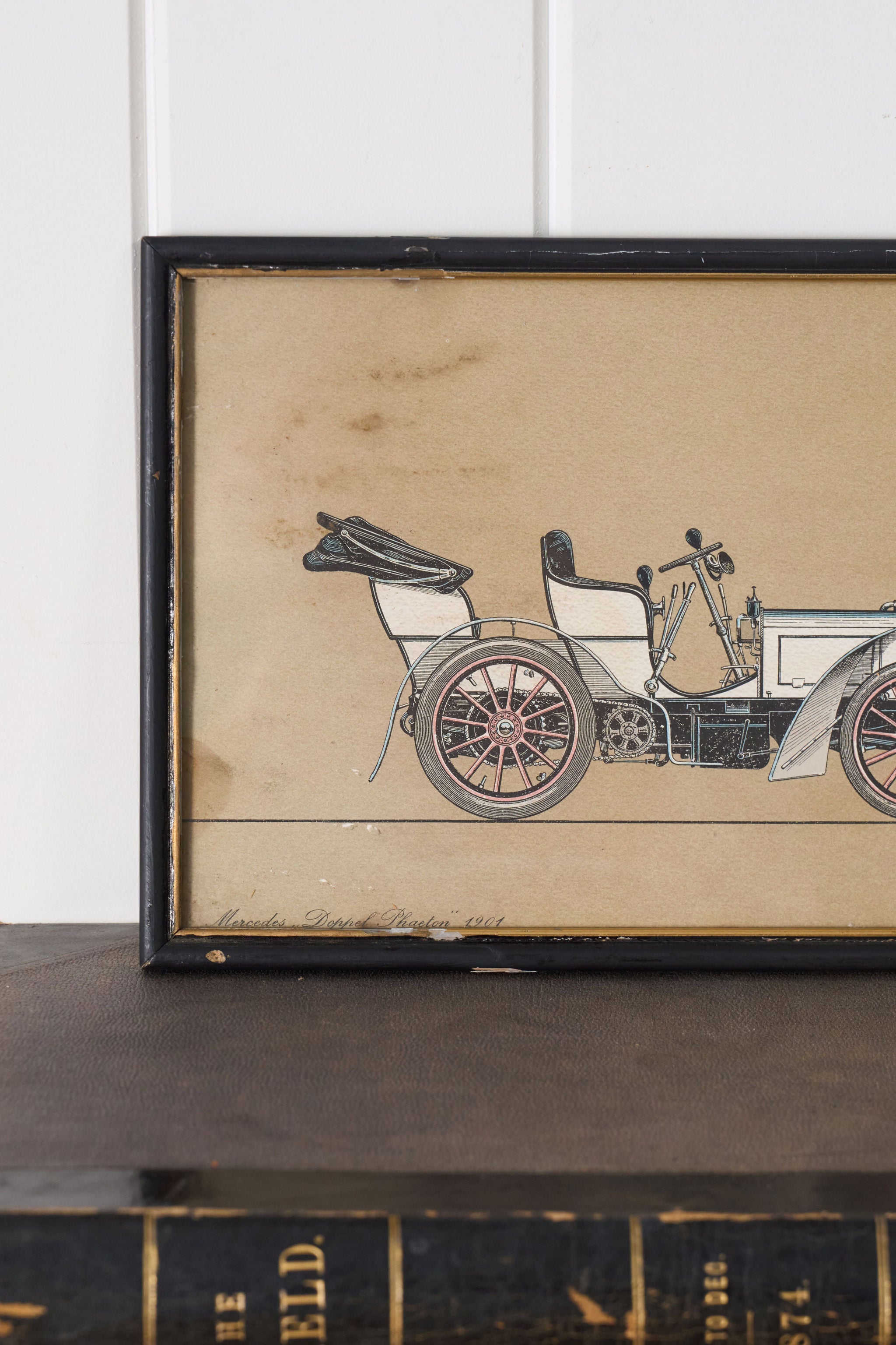 Framed Vintage Automobile Print