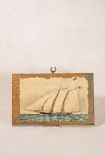 Load image into Gallery viewer, Vintage American Ship Print Mounted On Oak Plank
