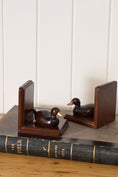 Load image into Gallery viewer, Wooden Duck Bookends
