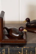Load image into Gallery viewer, Wooden Duck Bookends
