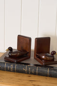Load image into Gallery viewer, Wooden Duck Bookends

