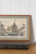 Load image into Gallery viewer, Hand Colored Soldier Formation Engraving in Vintage Frame
