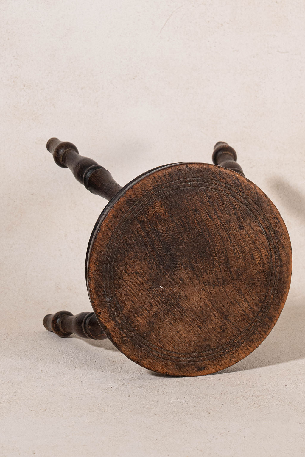 Antique French Oak Milk Stool