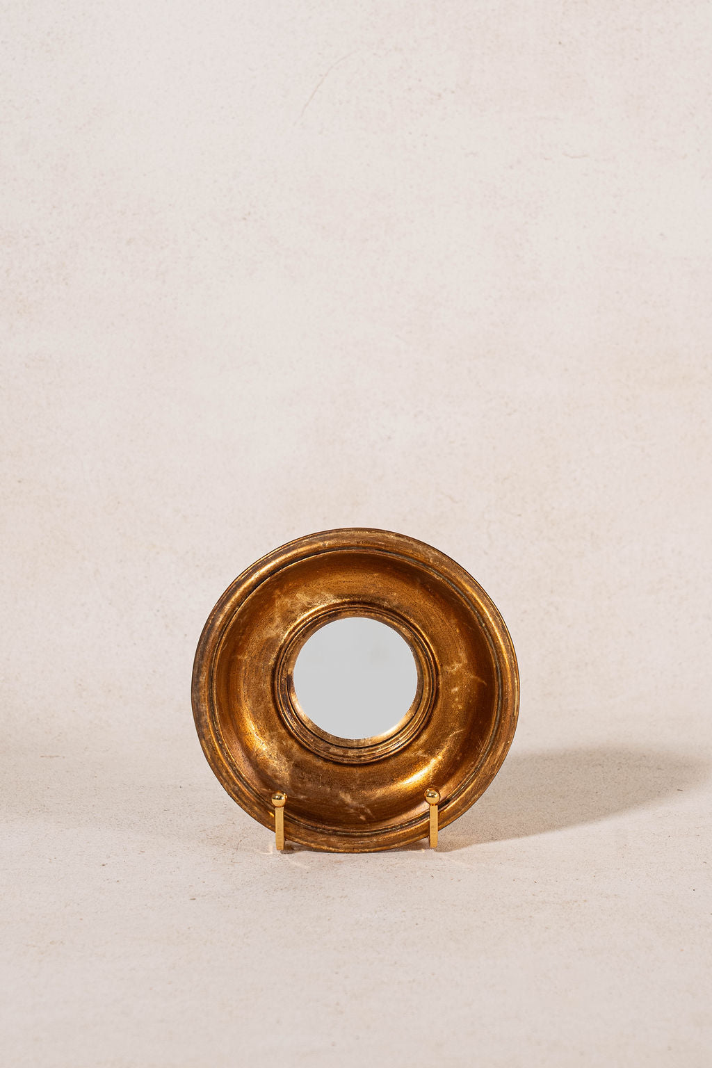 Petite Vintage Gilt Convex Mirror (SINGLE)