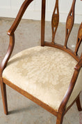 Load image into Gallery viewer, Antique English Barrel Chair with Floral Inlay
