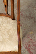 Load image into Gallery viewer, Antique English Barrel Chair with Floral Inlay
