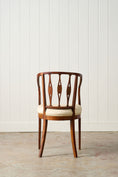 Load image into Gallery viewer, Antique English Barrel Chair with Floral Inlay
