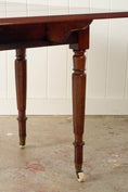 Load image into Gallery viewer, Large Antique English Mahogany Pembroke Table on Castors
