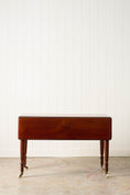 Load image into Gallery viewer, Large Antique English Mahogany Pembroke Table on Castors
