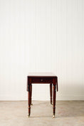 Load image into Gallery viewer, Large Antique English Mahogany Pembroke Table on Castors

