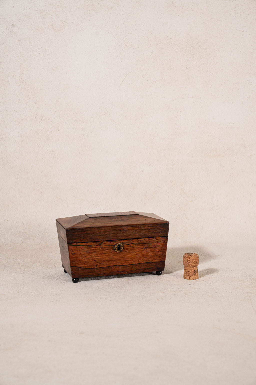 Antique Georgian Rosewood Tea Caddy (c. 1810)
