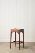 Load image into Gallery viewer, 19th Century English Mahogany Two-Tier Side Table with Tray Top
