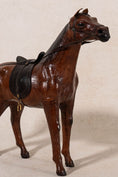 Load image into Gallery viewer, Vintage 1960s Leather Horse Equestrian Model
