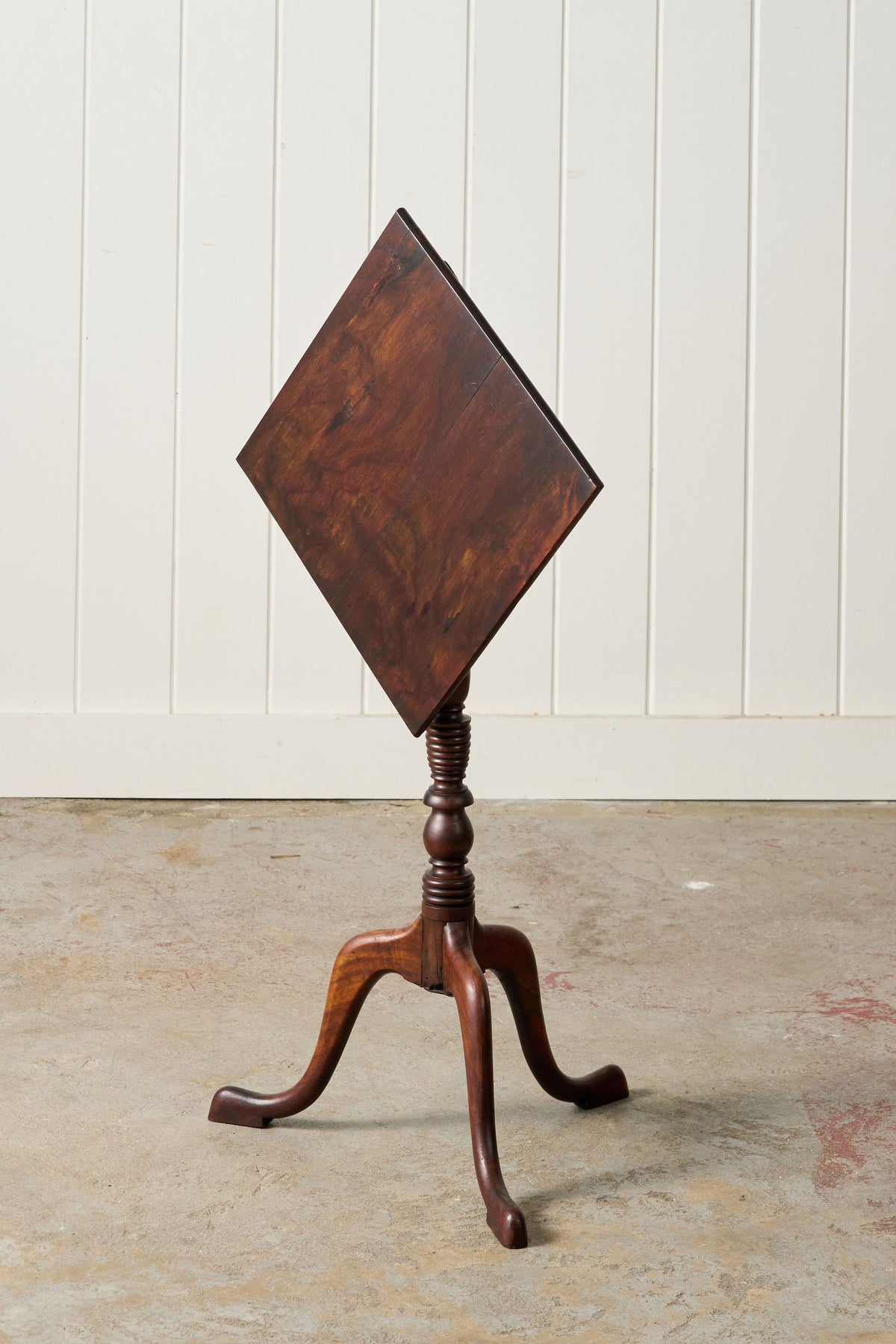 Early 19th Century Walnut Tilt Top Wine Table