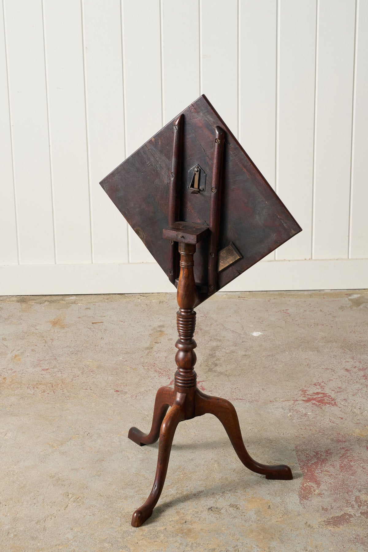 Early 19th Century Walnut Tilt Top Wine Table