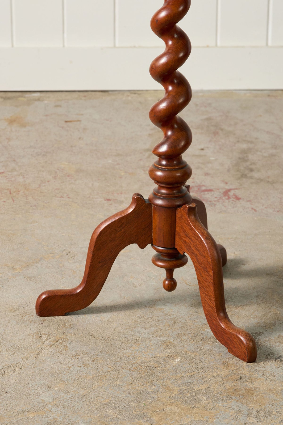 Victorian Revival Oak Barley Twist Wine Table (c. 1880)