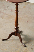 Load image into Gallery viewer, Victorian Mahogany Wine Table with Unique Bulbous Base Accent
