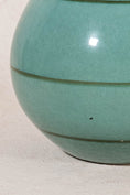 Load image into Gallery viewer, Blue + Green Teardrop Pottery Vase

