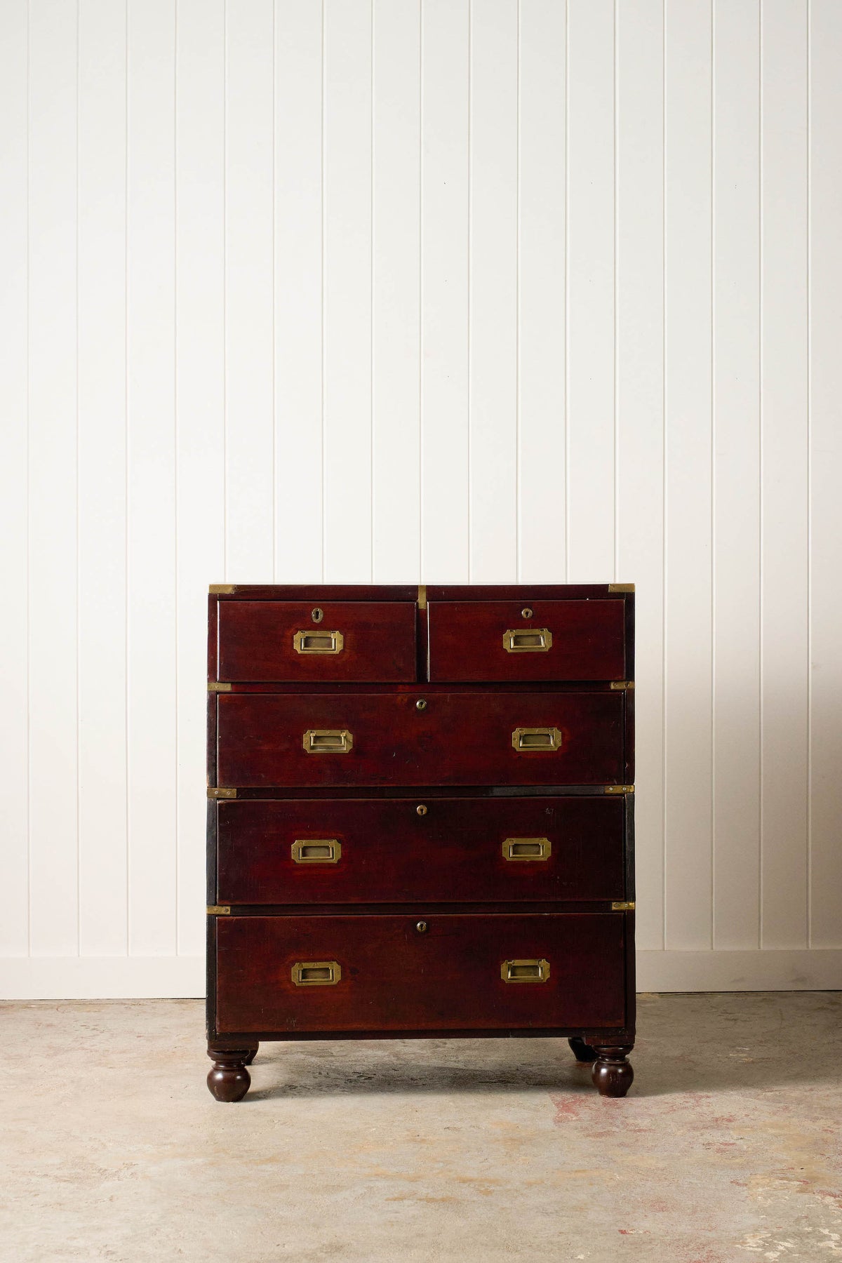 Early 19th Century English Mahogany Campaign Chest