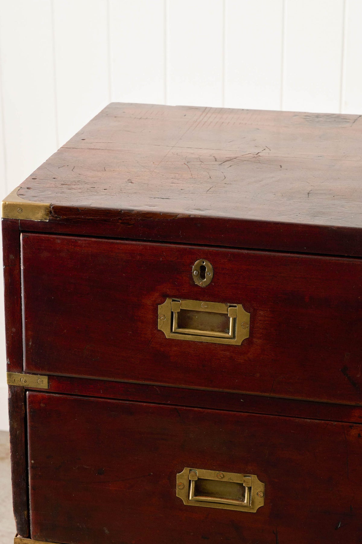Early 19th Century English Mahogany Campaign Chest