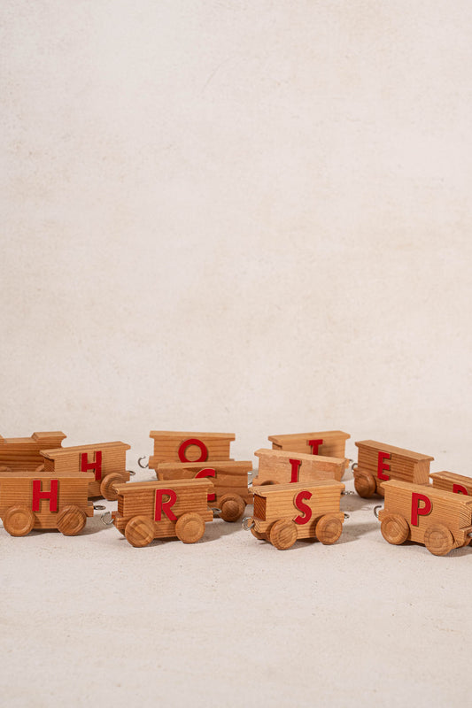 Vintage Wooden Letter Train “Christopher”
