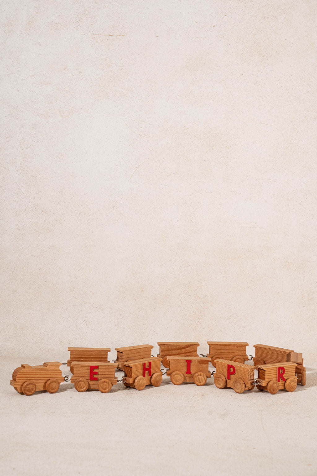 Vintage Wooden Letter Train