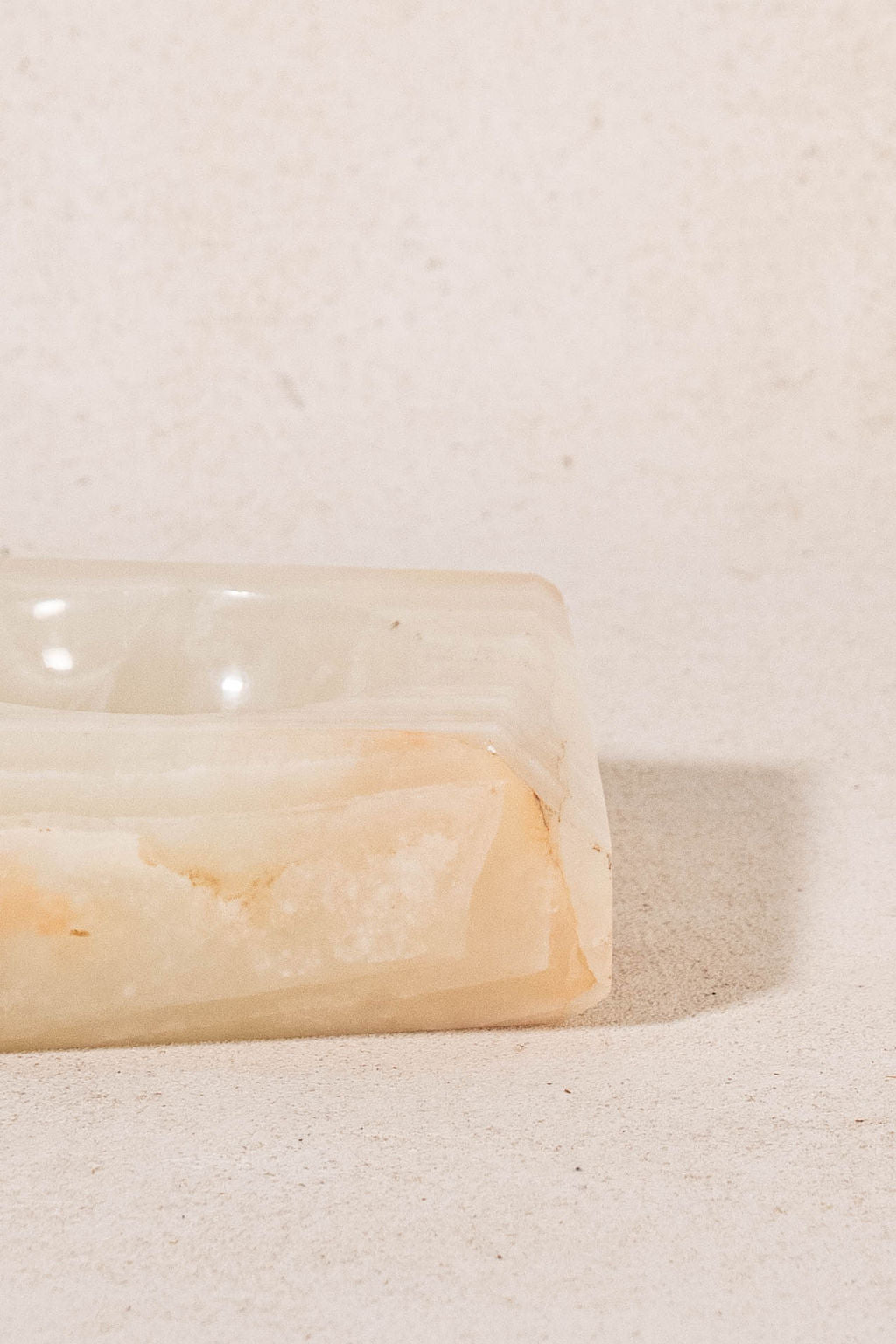 Onyx Square Hand Cut Ashtray