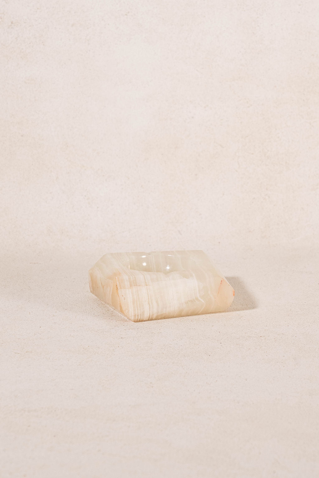 Onyx Square Hand Cut Ashtray