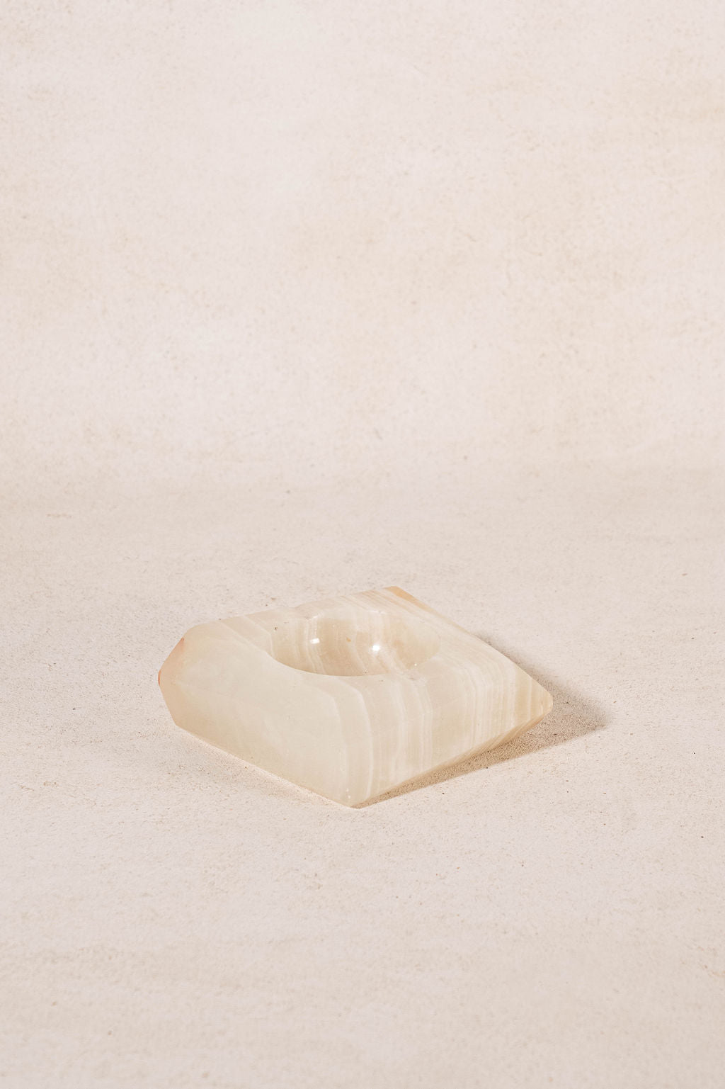 Onyx Square Hand Cut Ashtray