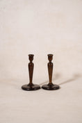 Load image into Gallery viewer, PAIR of Antique Wooden Candlesticks

