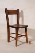 Load image into Gallery viewer, Victorian Oak Children’s Chair with Single Plank Seat
