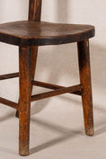 Load image into Gallery viewer, Victorian Oak Children’s Chair with Single Plank Seat
