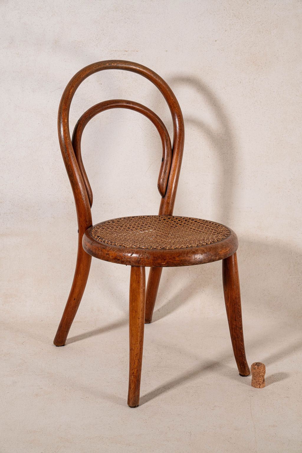 J&J Kohn Petite Accent / Children’s Bentwood Chair with Cane Seat (c. 1930)
