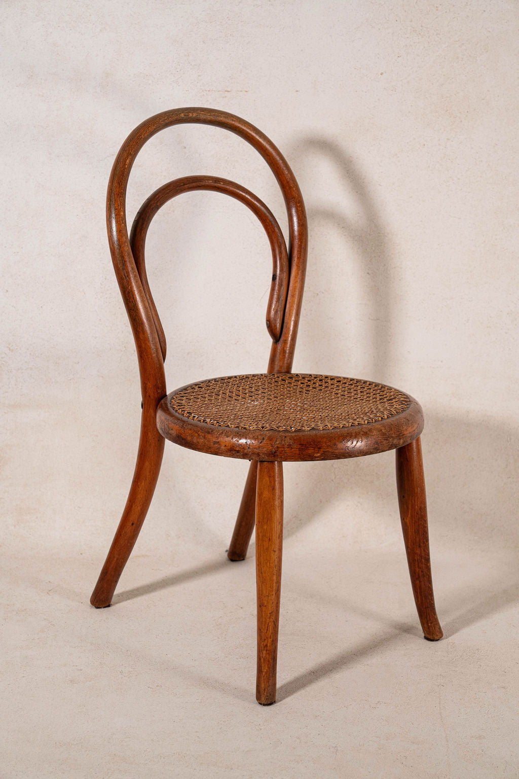 J&J Kohn Petite Accent / Children’s Bentwood Chair with Cane Seat (c. 1930)