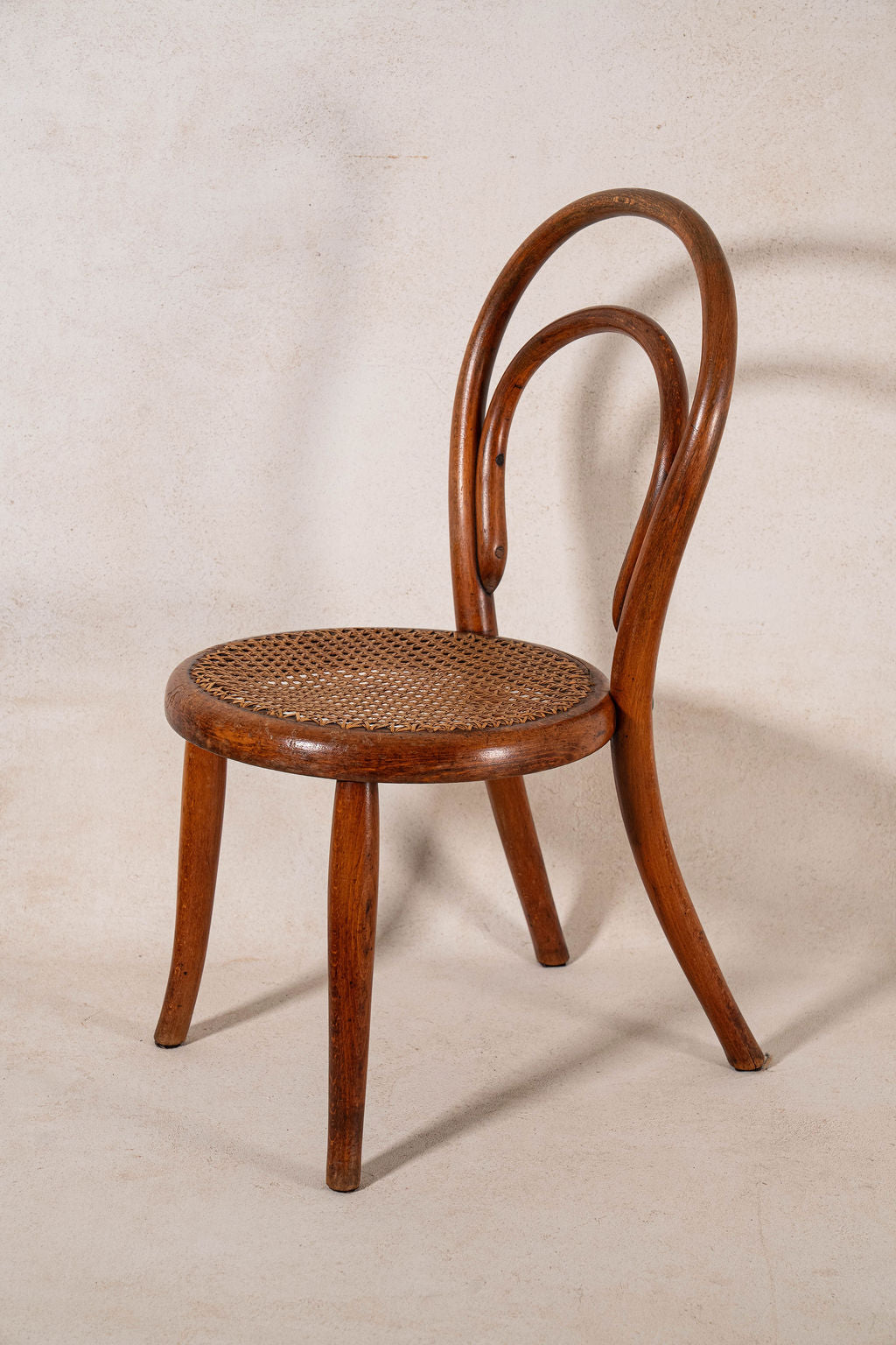 J&J Kohn Petite Accent / Children’s Bentwood Chair with Cane Seat (c. 1930)