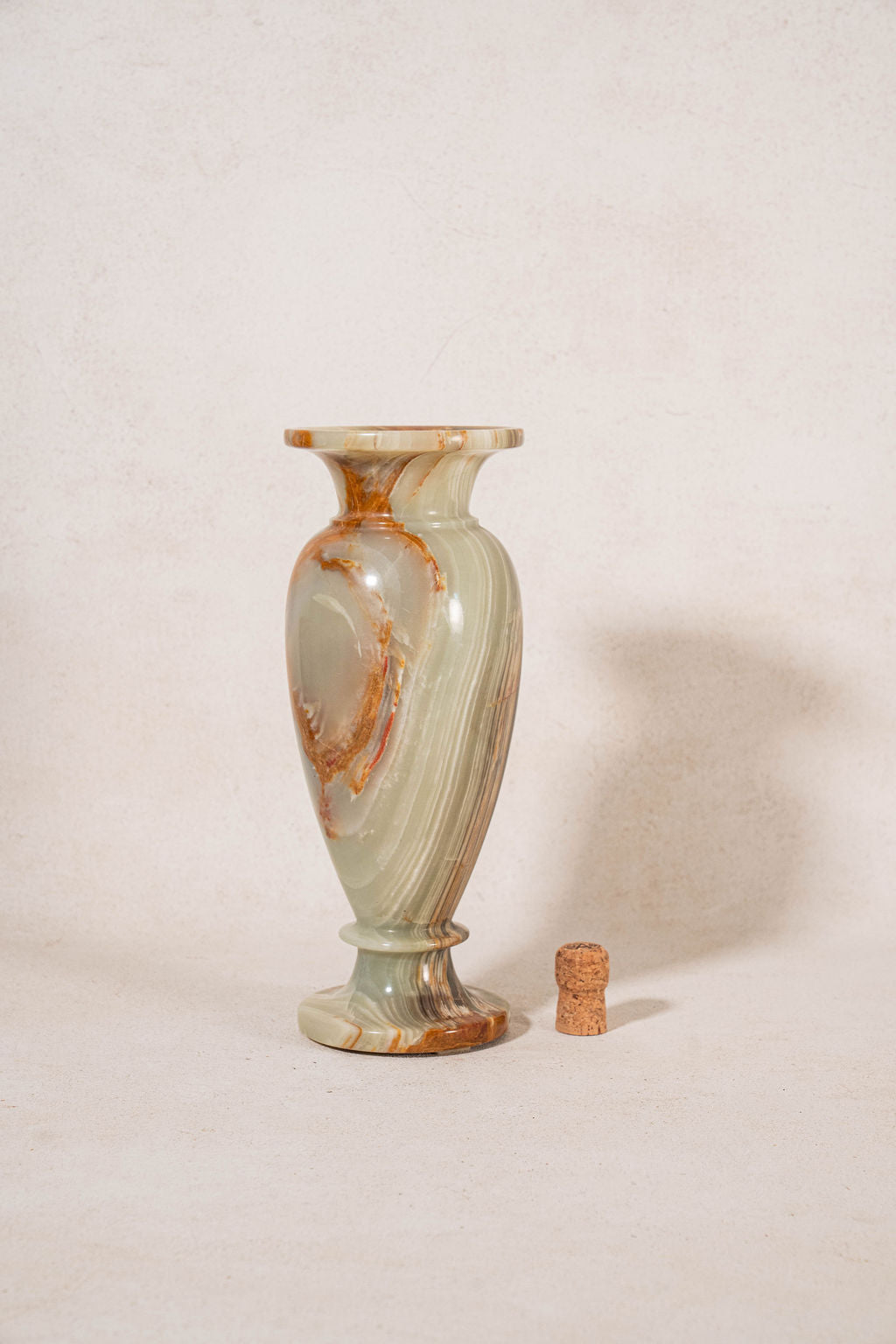 Mid-Century Onyx Vase 13 "H