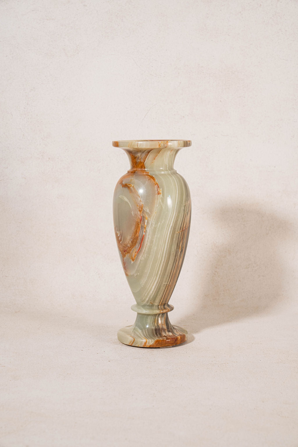Mid-Century Onyx Vase 13 "H