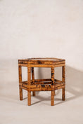 Load image into Gallery viewer, Antique Tortoise Bamboo Octagon Short Stand
