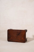 Load image into Gallery viewer, Vintage Petite (Heavy) Mahogany Stand/Stool with Curved Legs
