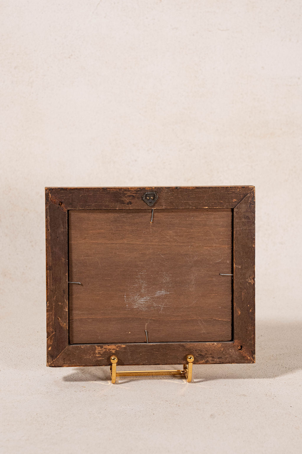 Antique Hand Colored Duck Engraving in Vintage Oak Frame