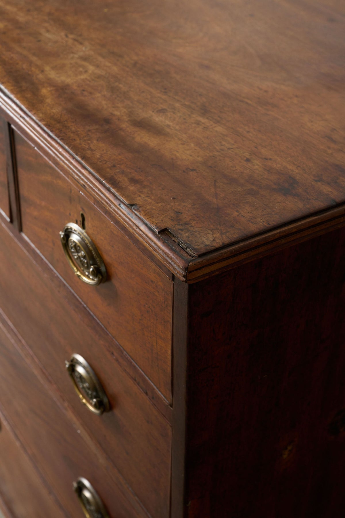 Early 19th Century Scottish Mahogany 3-Over-3 Chest of Drawers