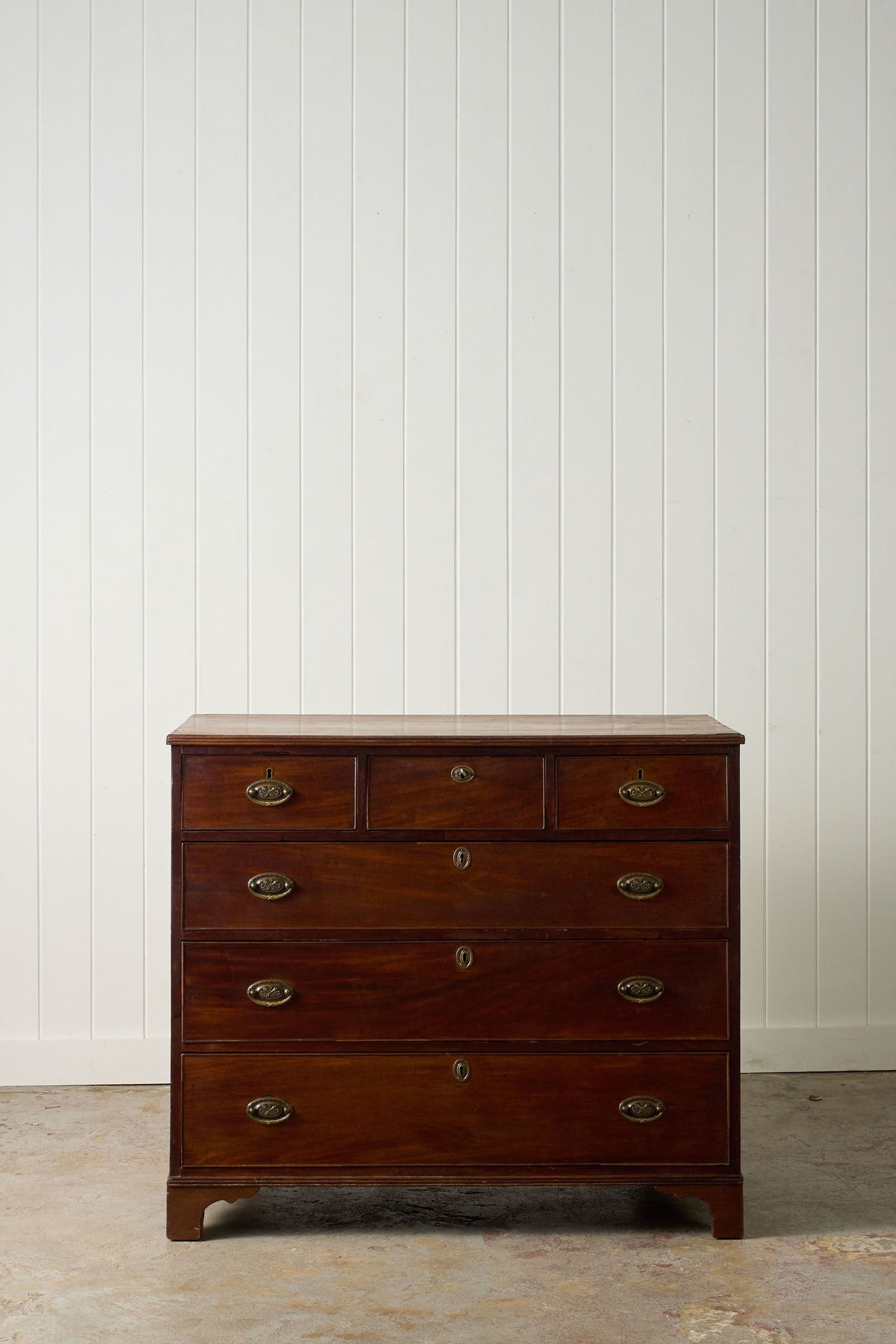 Early 19th Century Scottish Mahogany 3-Over-3 Chest of Drawers