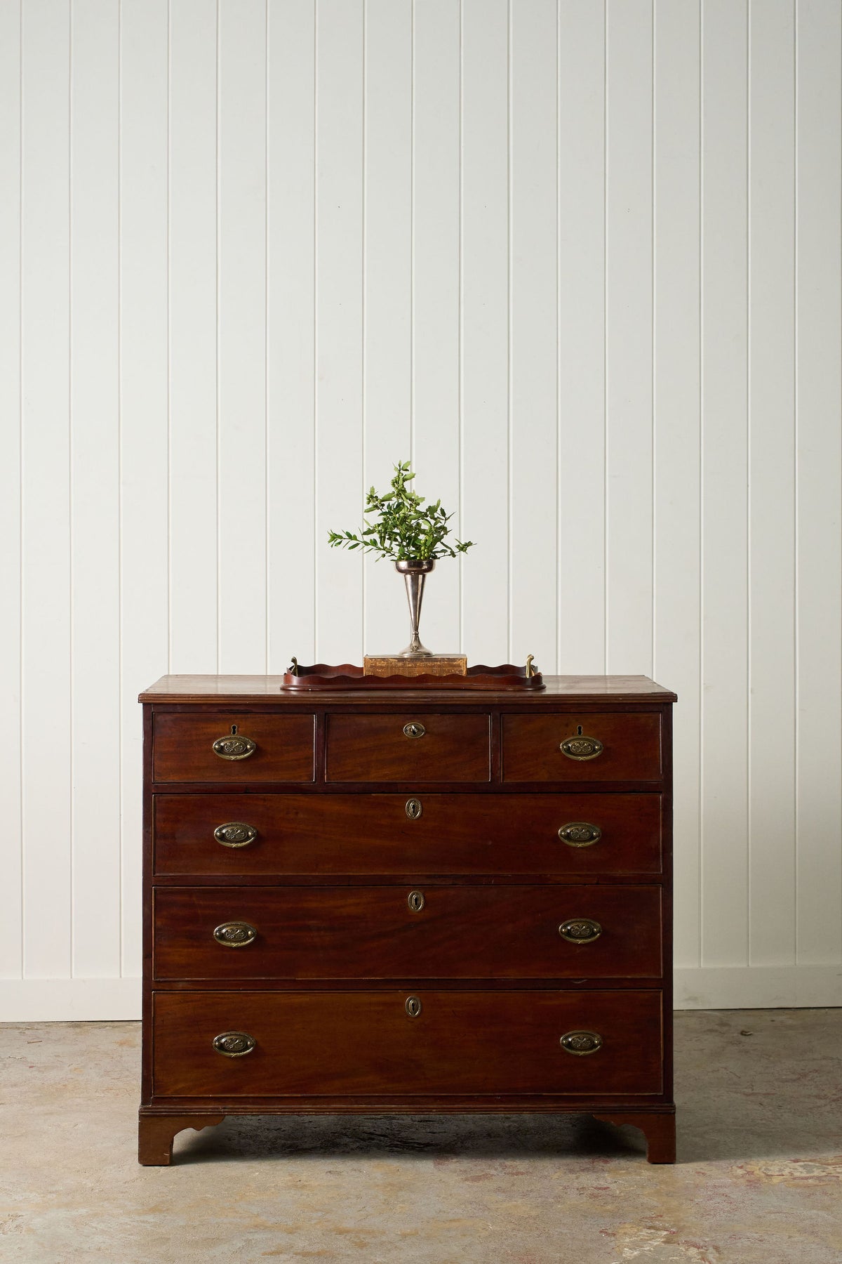 Early 19th Century Scottish Mahogany 3-Over-3 Chest of Drawers