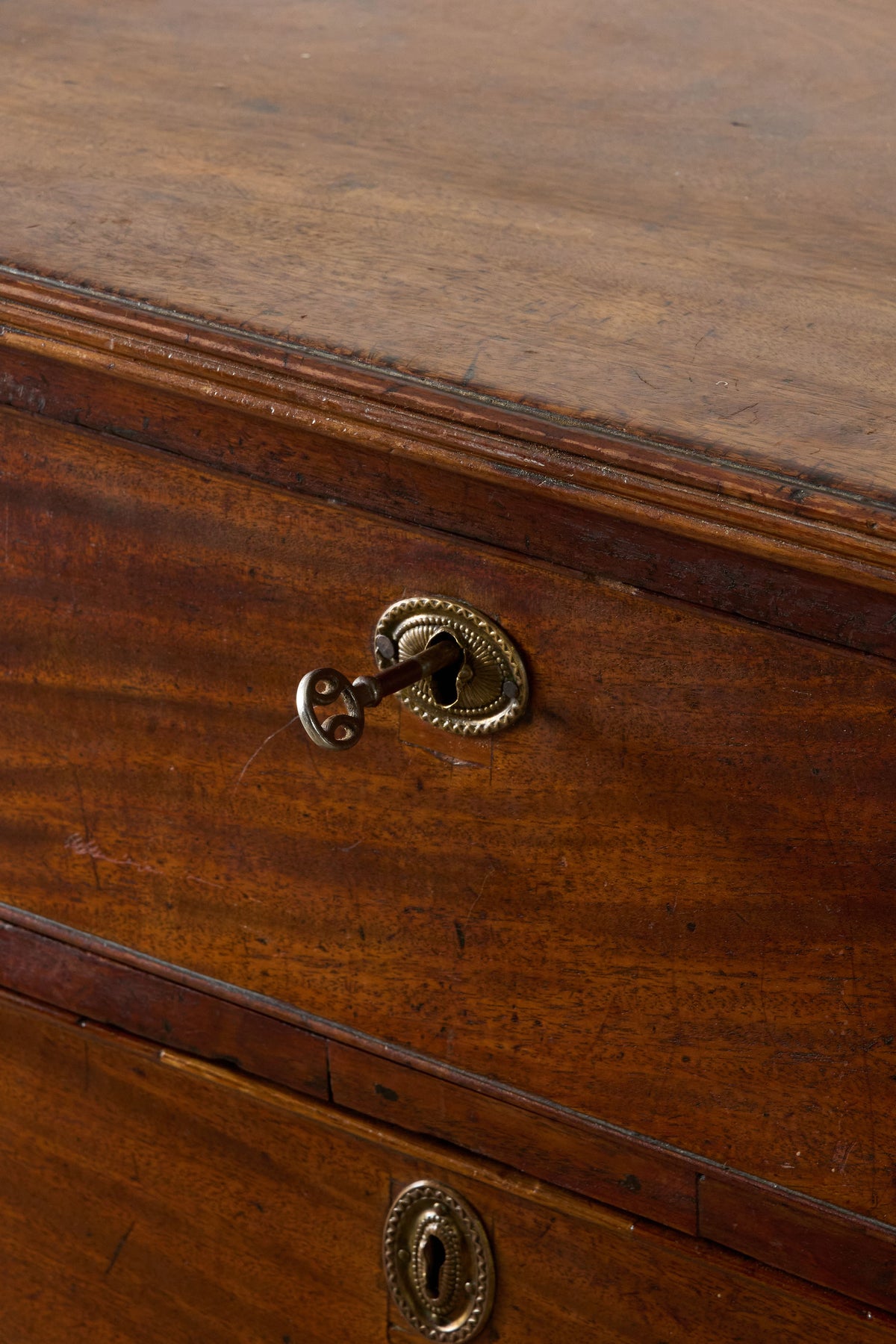 Early 19th Century Scottish Mahogany 3-Over-3 Chest of Drawers