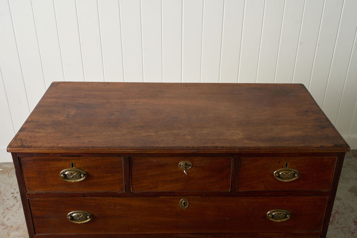 Early 19th Century Scottish Mahogany 3-Over-3 Chest of Drawers