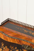 Load image into Gallery viewer, 19th Century Antique French Marquetry Ladies Desk with Green Leather Interior
